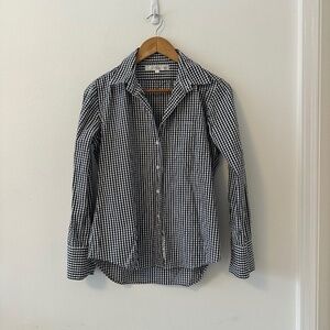 Claridge + King Black and White Checkered Button Down Shirt | Size Medium